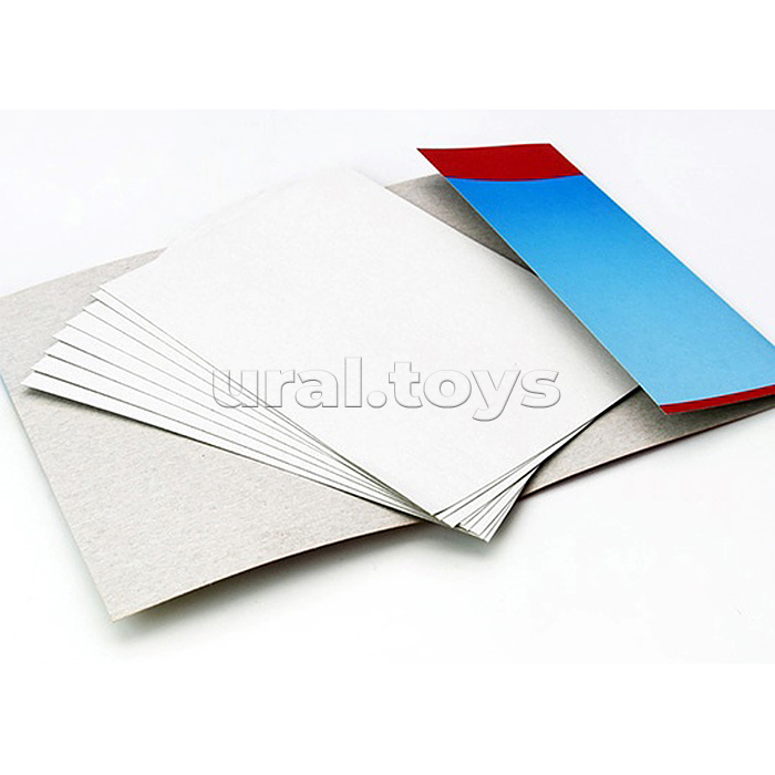 Картон белый А4 8л. папка "Белые олени"