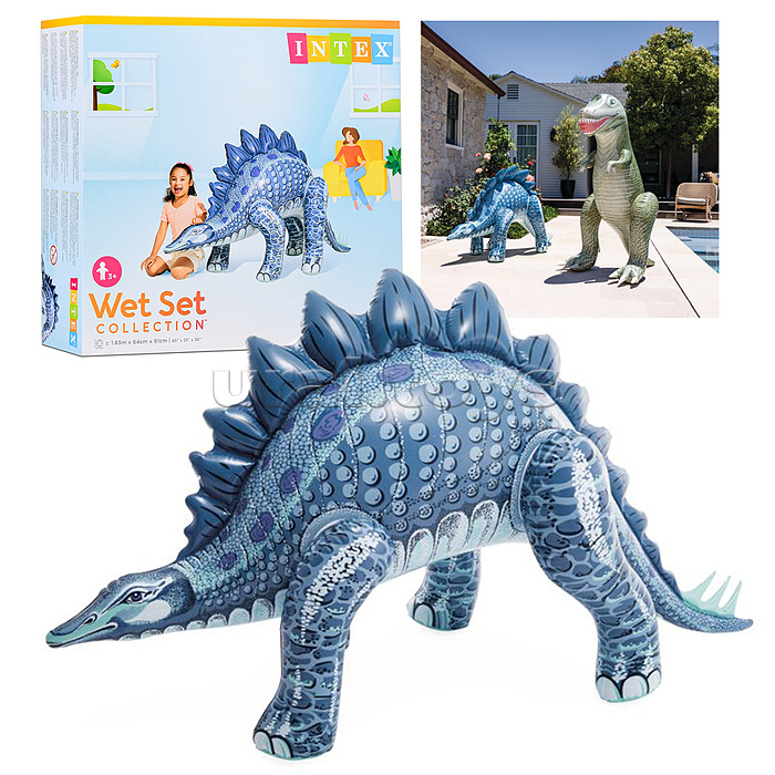 Игрушка надувная "Динозавр" от 3-8 лет, Тиранозавр или Стегозавр в ассортименте, 48593NP INTEX