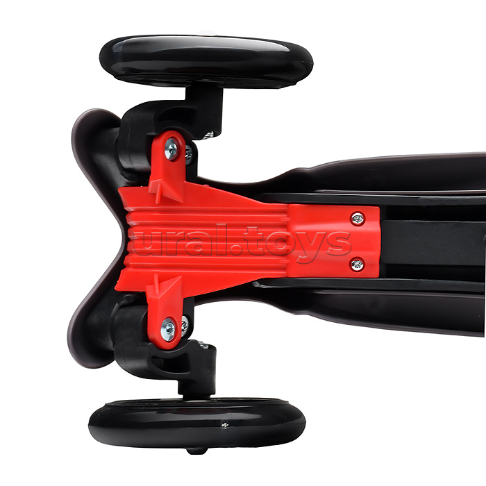 Самокат 3-х колесный ROCKET,колеса PU со светом, светящаяся стойка, ABEC 7, серый