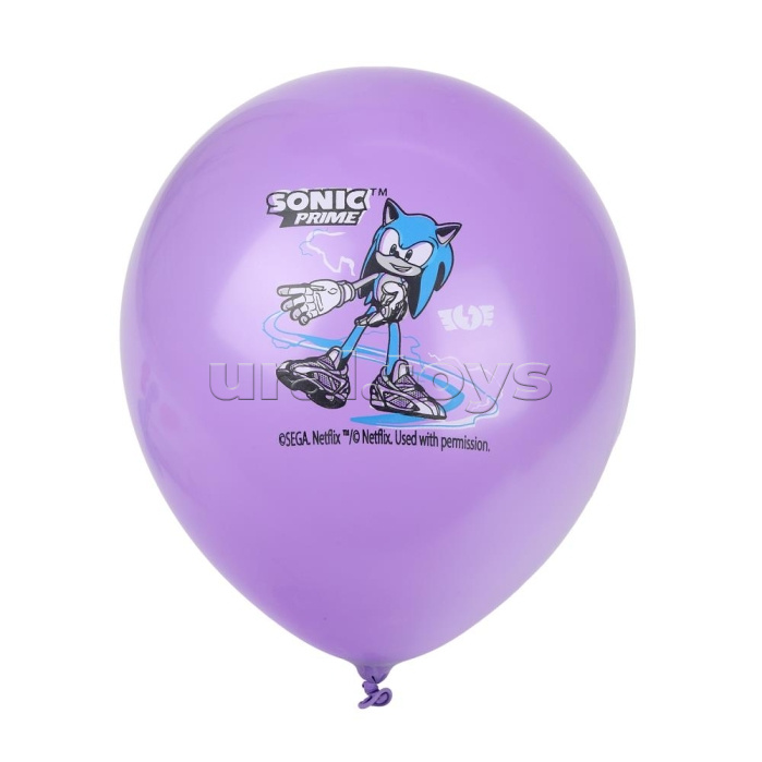Латексные шары - набор 5 шт. "Соник" 30 см.