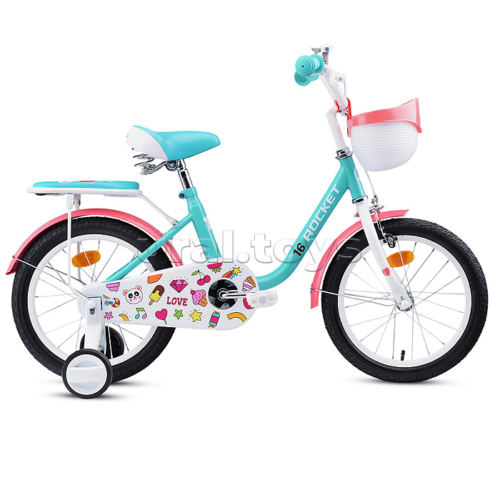 Велосипед 16" Rocket Bella, цвет бирюзовый