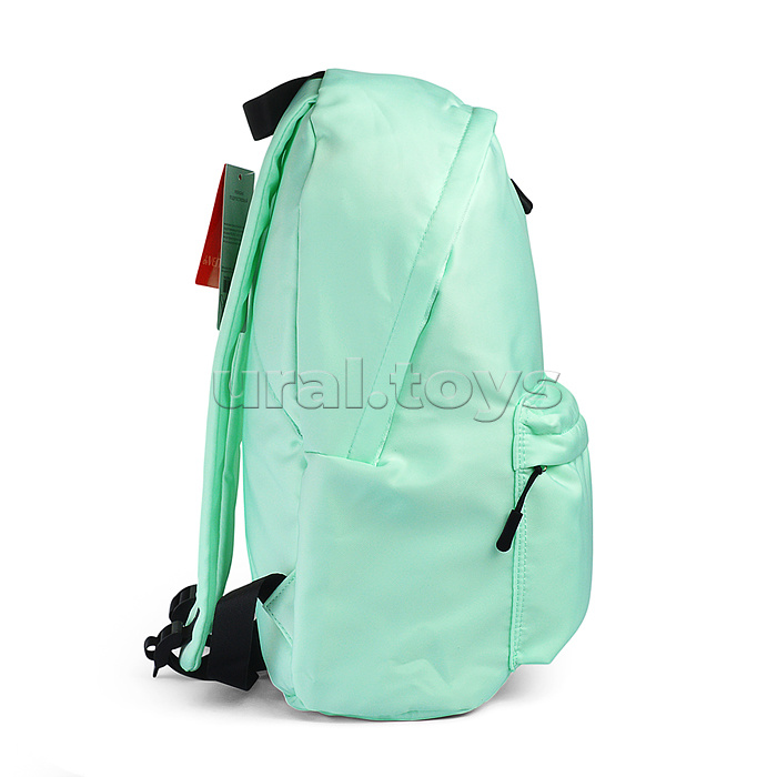 Рюкзак "Color Balance" подростковый 40x29x17 см (14 л) 250 г, нейлон, подклад, 1 отделение на молнии, 1 передний карман, аппликация из каучука, мятный Рюкзак "Color Balance" подростковый 40x29x17 см (14 л) 250 г, нейлон, подклад, 1 отделение на молнии, 1 передний карман, аппликация из каучука, мятный