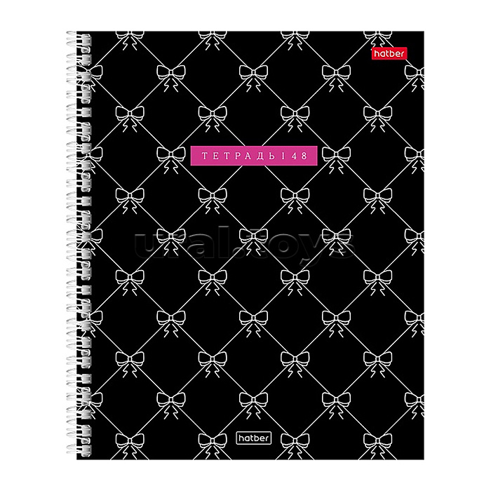 Тетрадь 48л. клетка "Нежные акценты" А5ф 60-65г/кв.м на гребне тиснение перфорация на отрыв 4 диз