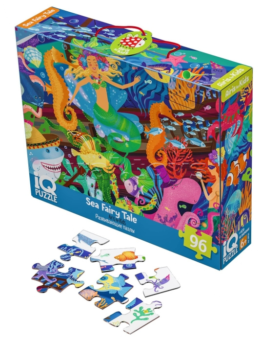 IQ Пазл с развивающей игрой 96 "Морская сказка" 6+ (new)