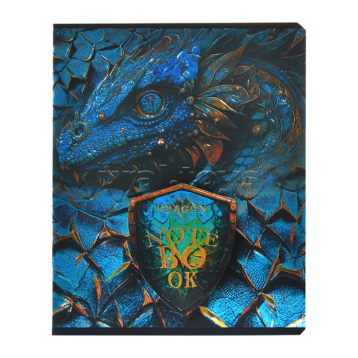 Тетрадь 48л. клетка, А5 "Король Драконов" скрепка