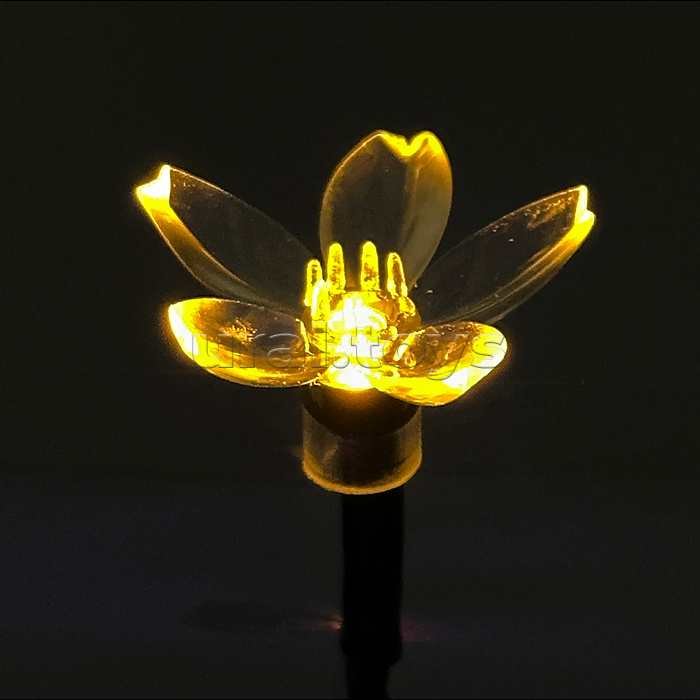 Электрогирлянда 3м, 20 ламп Цветочки, цветная