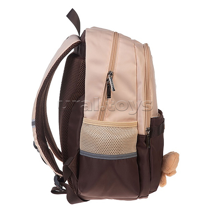 Рюкзак "Модная школа. Жж-мяу" 41х29х17,5см полиэстер нагрудная стяжка светоотраж. 2 отделения 3 кармана