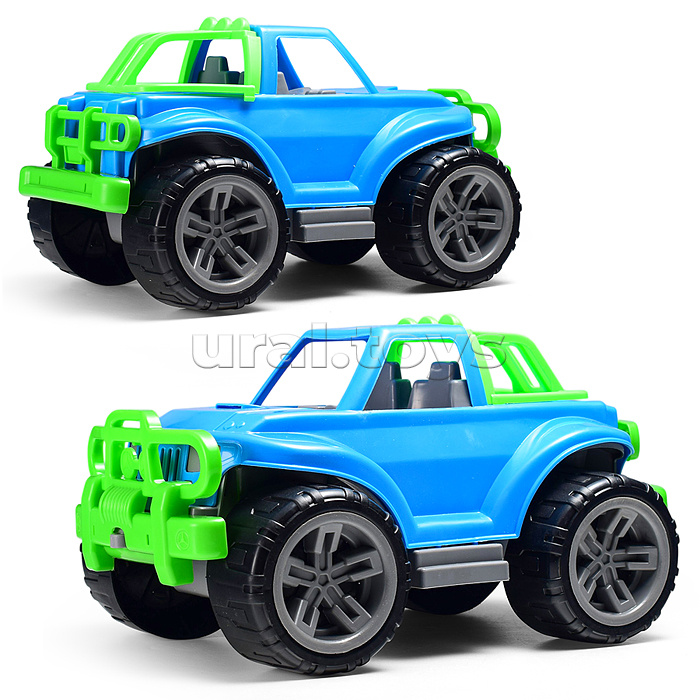 Машина "Джип" сине-зеленый