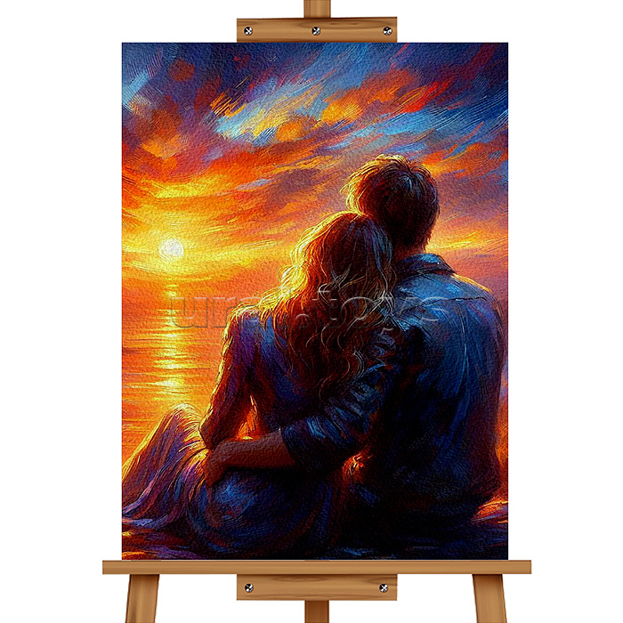 Набор для рисования "Картина по номерам 30х40 см. Романтический закат"