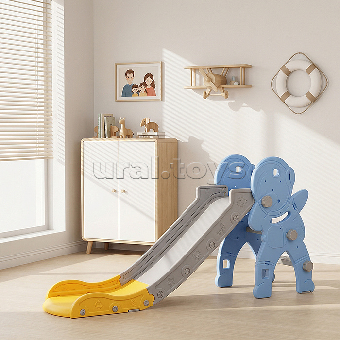 Горка детская "Космонавт" (цвет голубой)