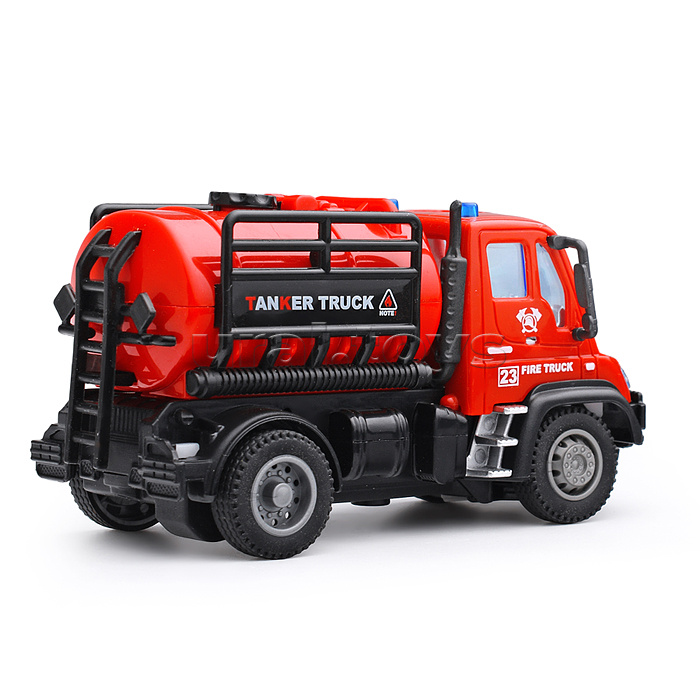 Машина "Пожарная" с резервуаром для воды, р/у, в коробке