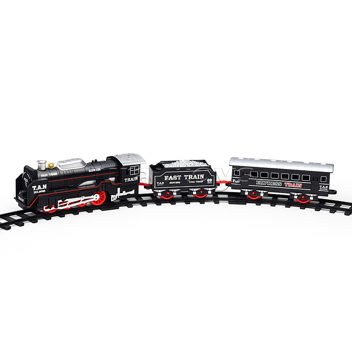 Железная дорога "Train electric steam-3" в коробке