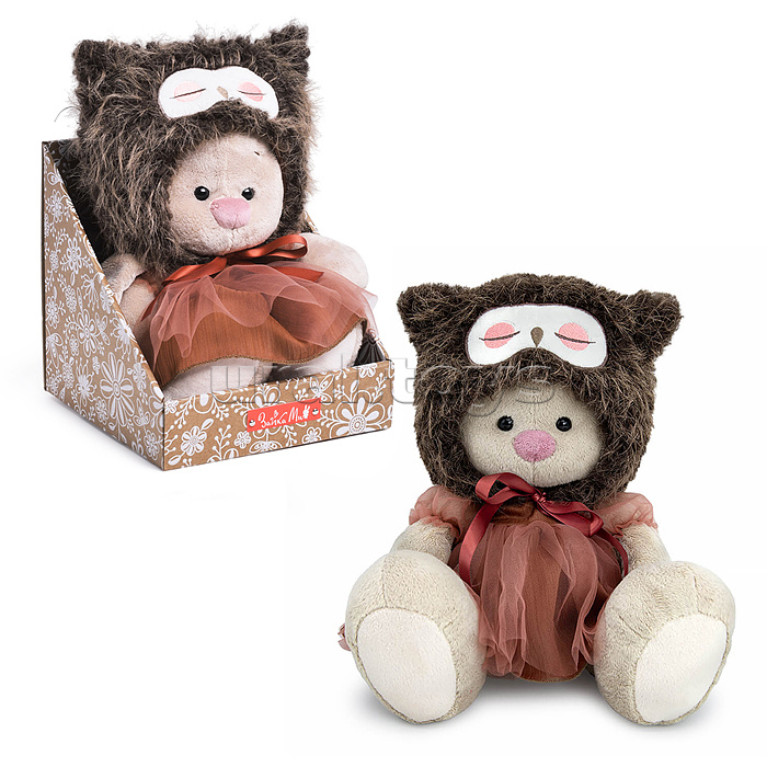 Зайка Ми в шапке "Сова" (большой)