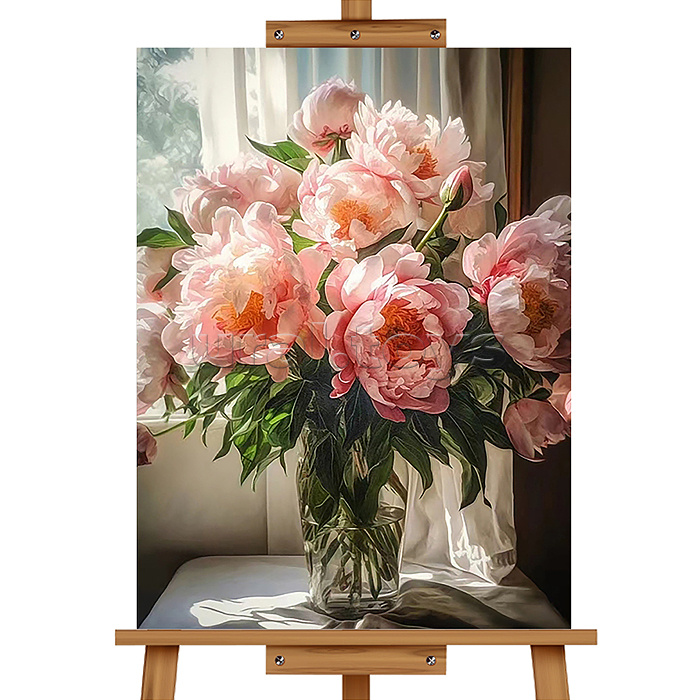 Набор для рисования "Картина по номерам 30*40 см. Пионы"