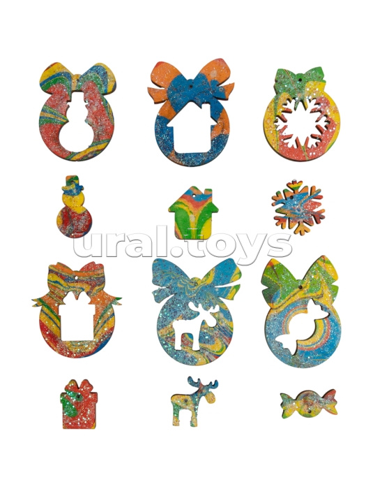 Набор для рисования на воде "Эмбру" Елочные игрушки серия "Magic ART"