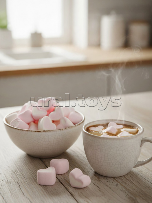 Маршмеллоу во флоупаке с ароматом клубники, Molang Mallow Joy, 1шт, 100г.