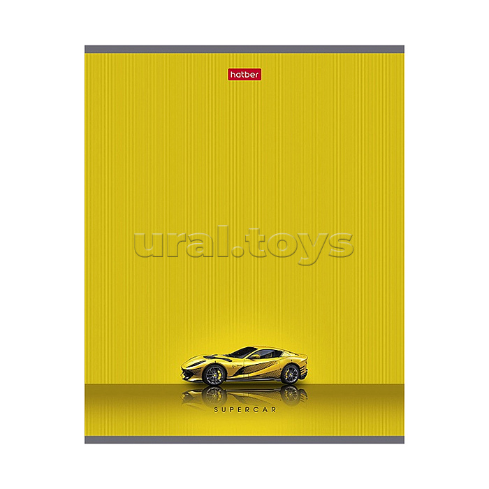 Тетрадь 48л. клетка "Гоночные авто" А5 на скобе