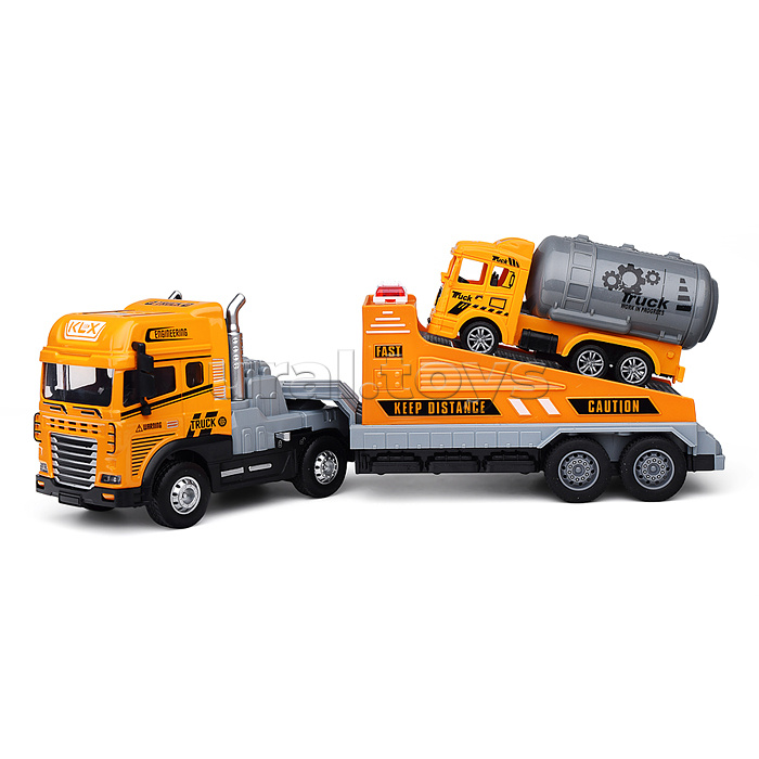 Машина "Перевозчик спецтехники" ( свет,звук) в коробке