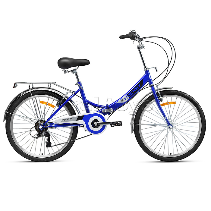 Велосипед 24" Rocket City Fold S 24, цвет синий, размер 16"