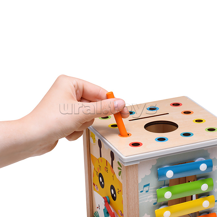 Бизиборд-Куб развивающий "Любимая ферма"