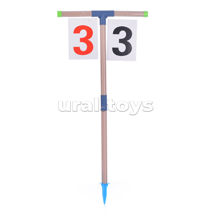 Ворота футбольные с табло, мячом и насосом, в коробке