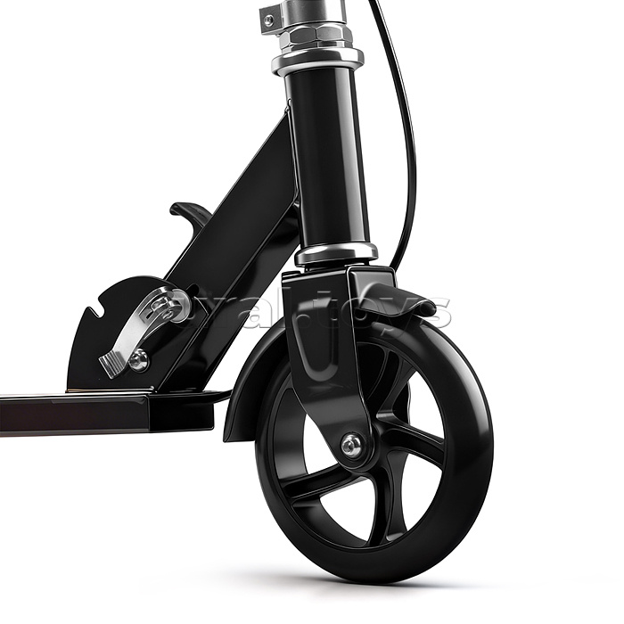 Самокат 2-х колесный ROCKET,колеса PU/ 145 мм,ABEC 7, черный (в пакете)