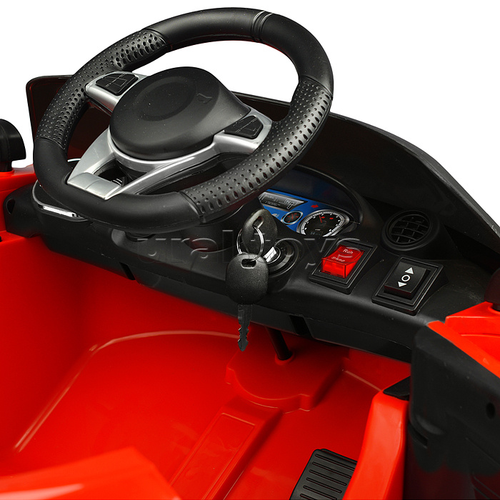 Электромобиль "Скоростной заезд" на аккумуляторе, с р/у управлением, в коробке (красный)