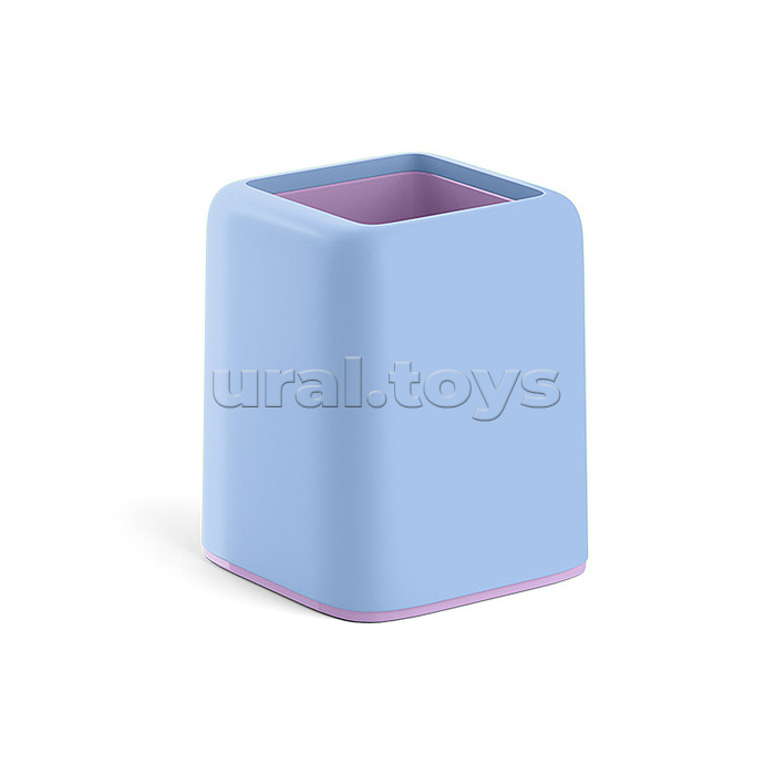 Подставка настольная пластиковая Forte, Pastel Bloom, голубой с фиолетовым Подставка настольная пластиковая Forte, Pastel Bloom, голубой с фиолетовым