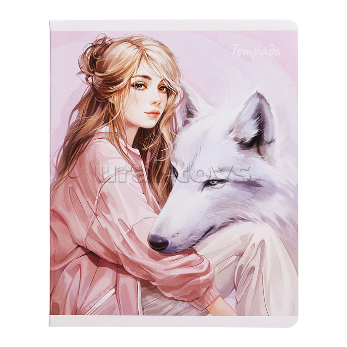 Тетрадь 48 л, клетка "Тотемное животное" А5+, мягкий переплёт (2 скобы)