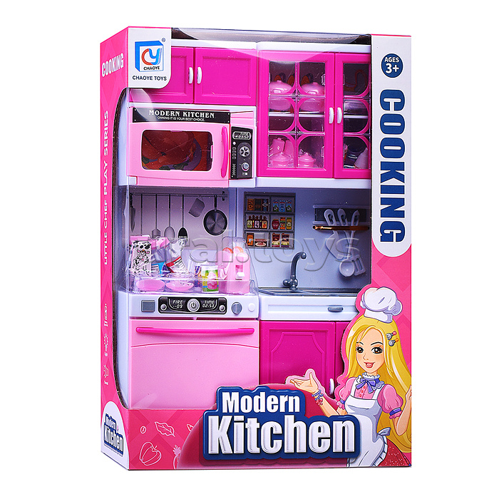 Мебель для кукол "Кухонный гарнитур" в коробке