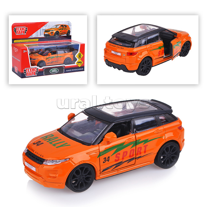 Машина металл Land Rover Range Rover Evoque Спорт 12,5см,(открыв. двери) инерц.