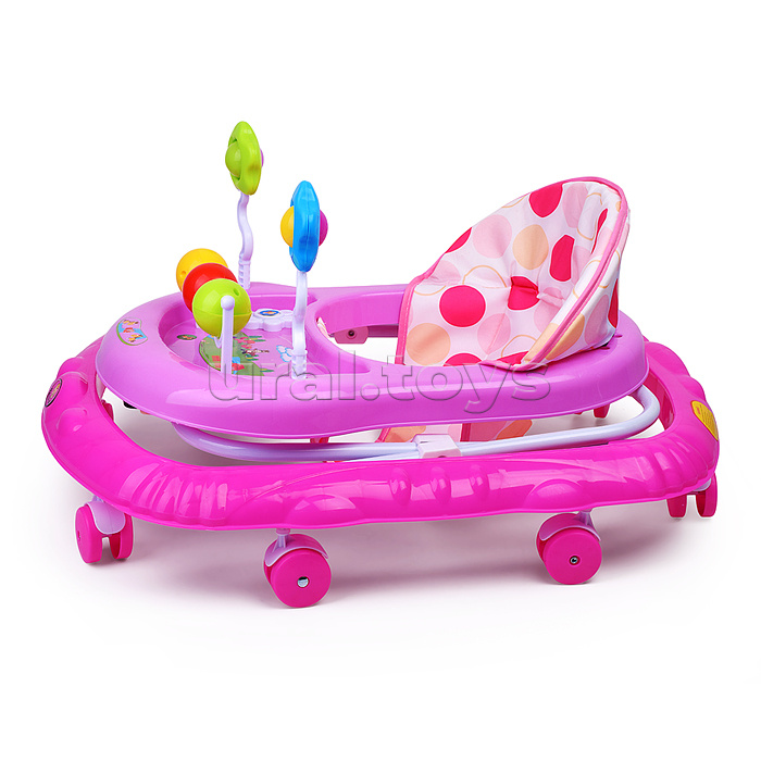 Ходунки "Любимые игрушки" (цвет розовый)