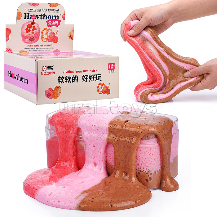 Игрушка-Антистресс "Лизун. "Клубничный пирог"