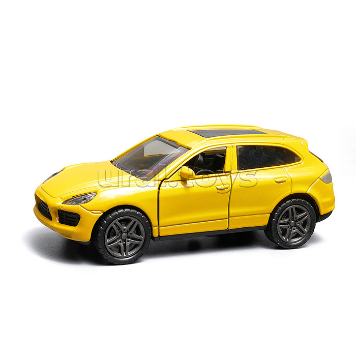 Жёлтая инерционная машинка вид E die-cast , 1:32