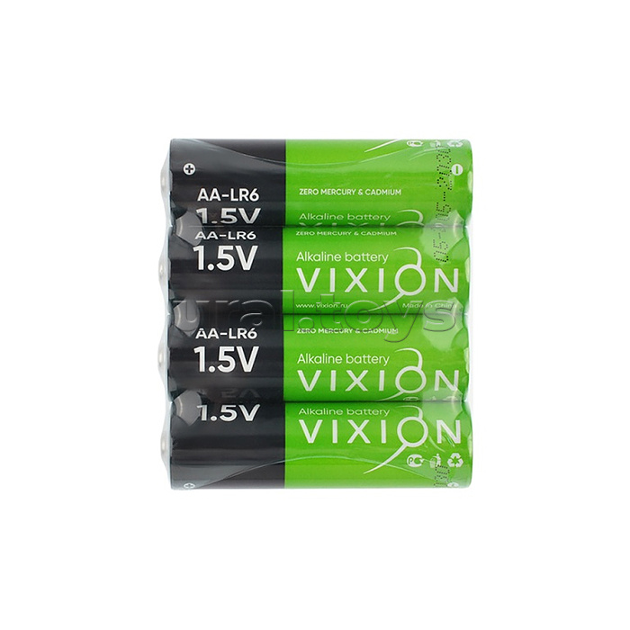 Батарейка алкалиновая Vixion LR03 - AAA (плёнка 4шт) в коробке 24 блистера