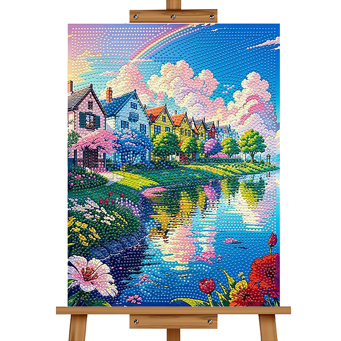 Мозаика алмазная "Радужный берег" 30*40 см.