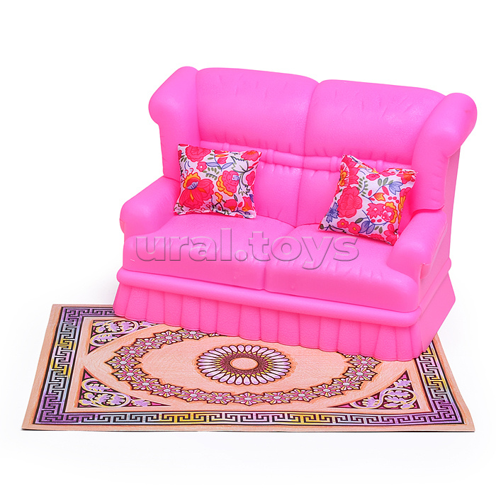 Набор мебели для кукол 9704 "Комната отдыха" в коробке