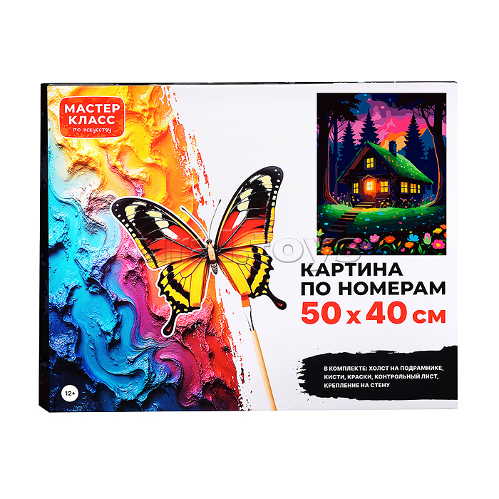 Картина по номерам "Уютный домик" 50*40 см