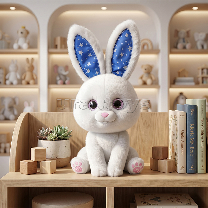 Заяц "Милый зайка" свет, звук, в коробке