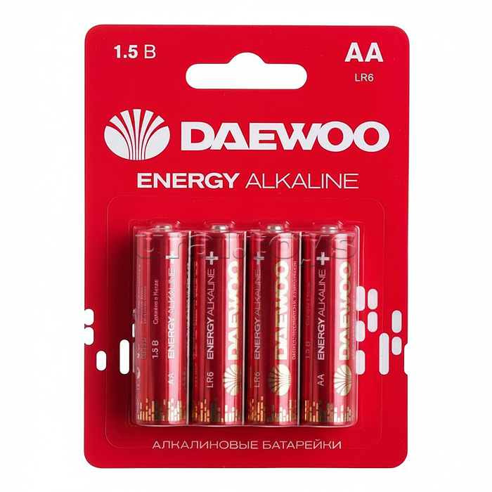 Батарейки алкалиновые DAEWOO ENERGY Alkaline LR6 BL4