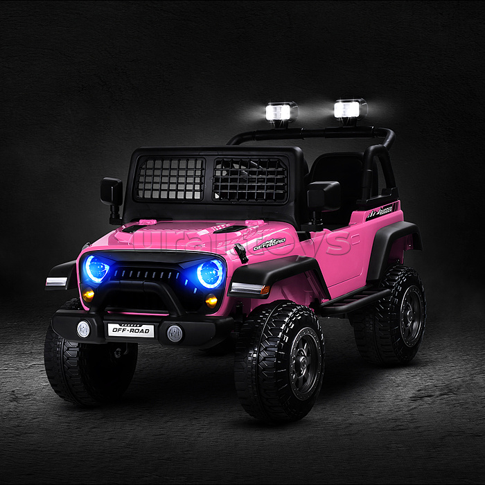 Электромобиль детский "Городской внедорожник" (цвет розовый)