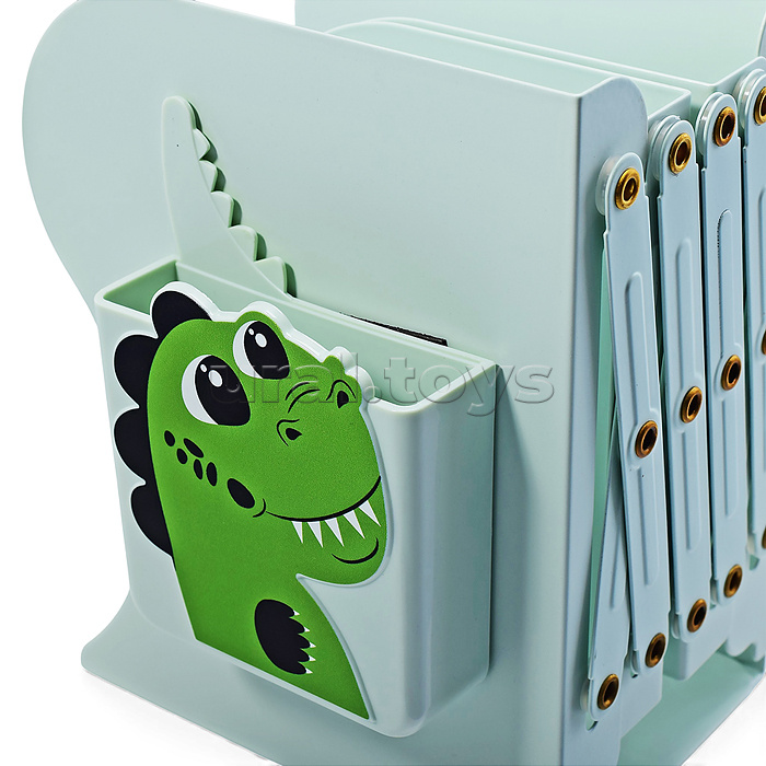 Подставка для учебников и книг "Croco" 19x14,7x9 см, металлическая, телескопическая, окрашенная, вес 800 г, с подставкой для пишущих принадлежностей, с противоскользящими ножками, в картонной коробке