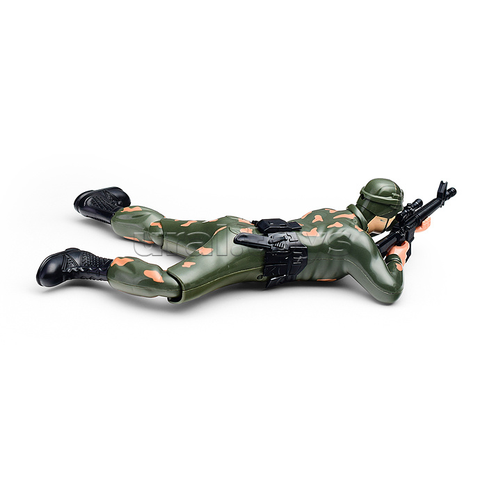 Солдат "Разведка" на батарейках, на листе