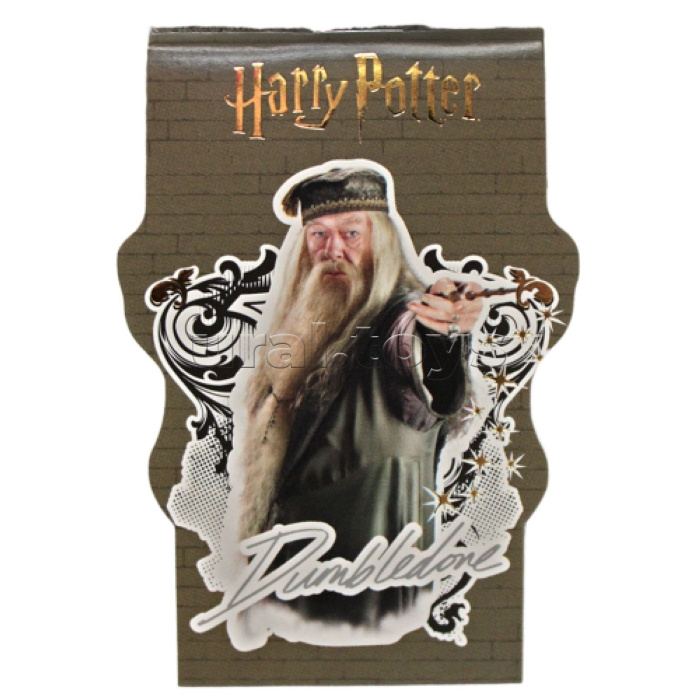 Блокнот фигурный Гарри Поттер, формат А7, 40 листов на скрепке, без линовки, тиснение золотой фольгой