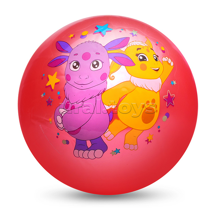 Мяч пвх 23 см "Лунтик" с наклейкой, в сетке