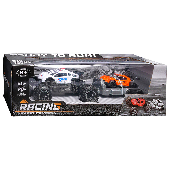 Машина "Вездеход с прицепом 6" р/у, 27 MHz, в коробке