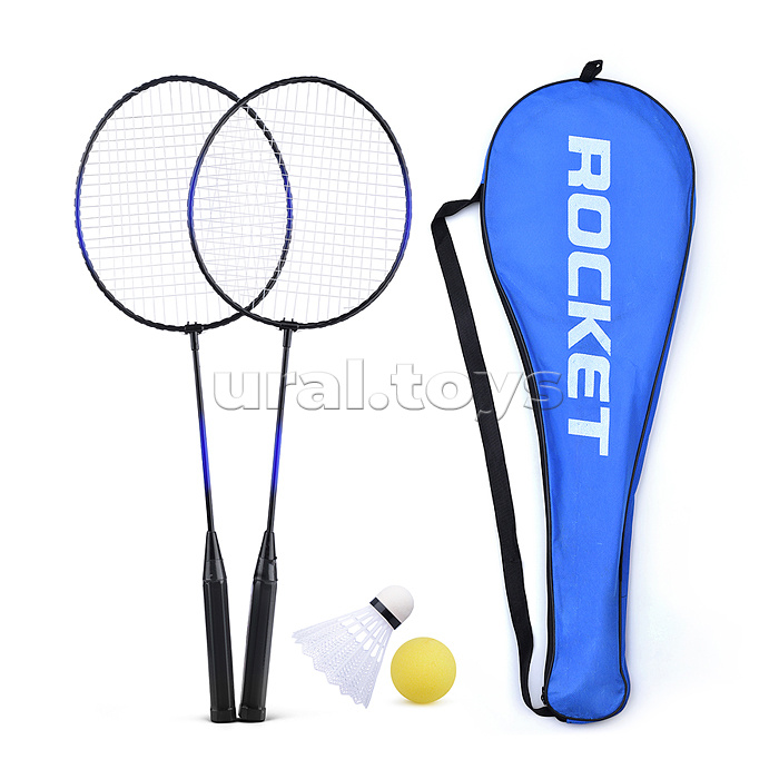 Набор Бадминтон (2 ракетки, волан,мячик) в сетке