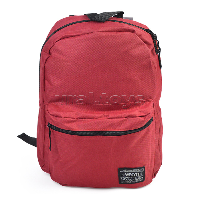 Рюкзак "Red" подростковый 40x29x17 см (14 л) 250 г, 1 отделение на молнии, 1 передний карман, бордовый