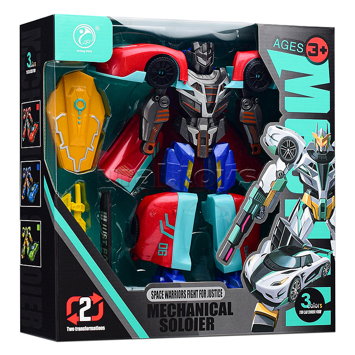 Робот трансформирующийся в спорткар, в коробке