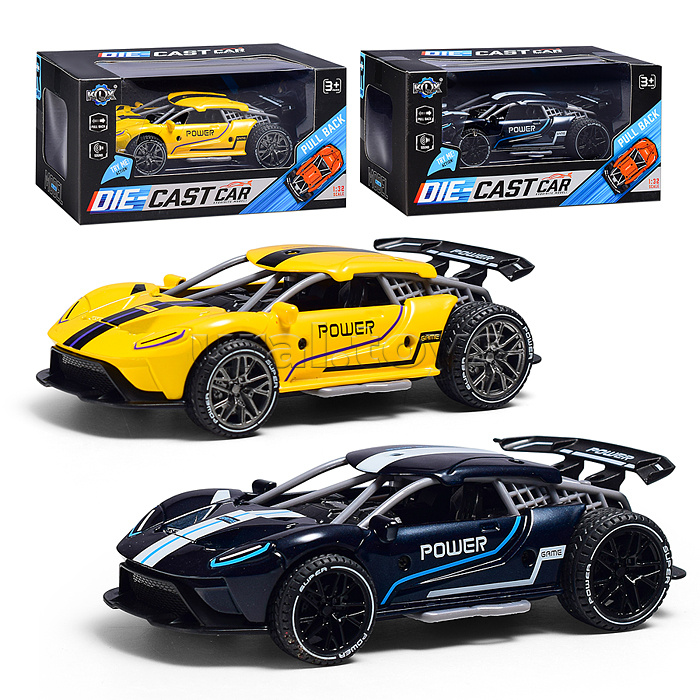 Машина "Гоночная 4" (свет,звук) в коробке